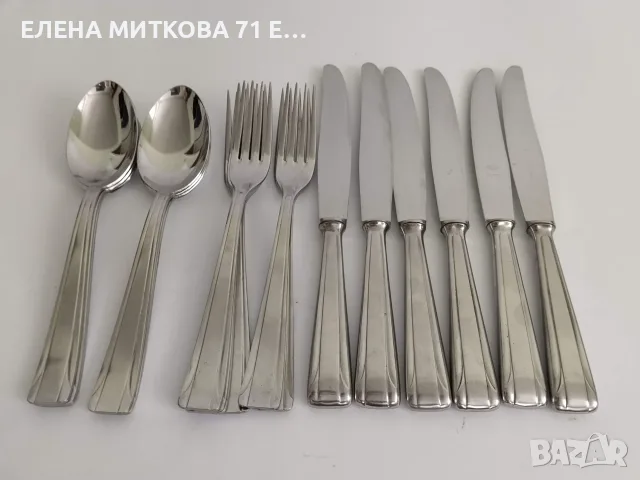 Комплект немски прибори за хранене от неръждаема стомана 18 бр., снимка 3 - Прибори за хранене, готвене и сервиране - 55335630