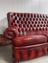 Chesterfield/Честърфилд Класически кожен диван – Бордо, снимка 11