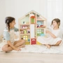 Дървена къща за кукли с обзавеждане и асансьор Melissa and Doug, снимка 6