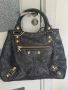 Голяма черна чанта от естествена кожа на „Баленциага/Balenciaga“ не използвана , снимка 3