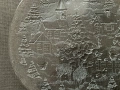 Голяма стъклена коледна чиния, Италия., снимка 4