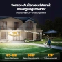 2 соларни LED лампи TECKNET – 546 LED + подарък 495 LED, датчик, IP66, снимка 13