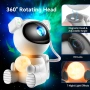 Проектор Astronaut Galaxy, 2 в 1 звезден проектор с лунна лампа, нощна светлина Galaxy, снимка 5