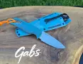 Фиксиран нож Benchmade Water Intersect 18050,Magna Cut,Depth Blue Santoprene, снимка 2