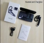 Слушалка, Bluetooth 5.1 хендсфри, с микрофон и активно шумопотискане, снимка 1