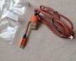 Качествен кабел с оплетка USB към TIPE-C дължина 1.5 м цвят черен или зелен, снимка 10