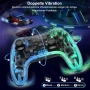 Безжичен геймпад Xtrike Me GP-52 с прозрачен корпус и RGB осветление, снимка 5