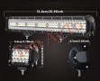 Комплект Лед Бар 20" 380W 52см +  2бр Халогени 4" 10см 60W + Окабеляване + Копче 12/24V за Кола АТВ , снимка 6