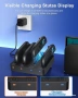 Зарядна станция за Nintendo Switch 2 и порта Joy-Con 4 като ново, снимка 3