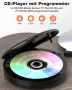 Преносим CD плейър Greadio CD37 със слушалки и вградени високоговорители, Anti-Skip/Shockproof, снимка 5