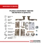 MDF интериорна врата N02 Избелен Дъб | 70/80/90 см | Цена с Каса и пълен обков, снимка 6