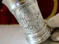 Калаена чаша с колоритни селски сцени. , снимка 7
