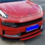 Универсален преден спойлер за автомобил от 4 части - черно/червено., снимка 4