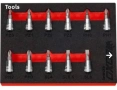 BOXO TOOLS 11 части 1/4 качествени вложки-битове комплект foam, снимка 2