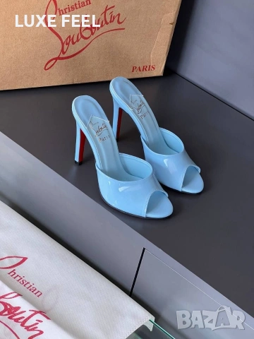 Christian Louboutin ⚜️Дамски Чехли , снимка 9 - Чехли - 54541873