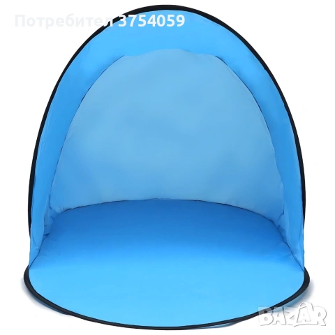 Автоматична плажна палатка с параван, UV защита 30+, 150x150x90 см., снимка 6 - Палатки - 55155730