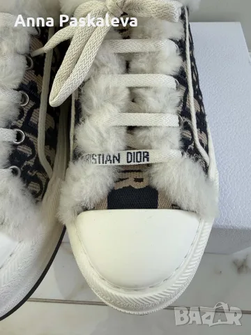 Кецове Dior от агнешка кожа с косъм, снимка 4 - Кецове - 55514051