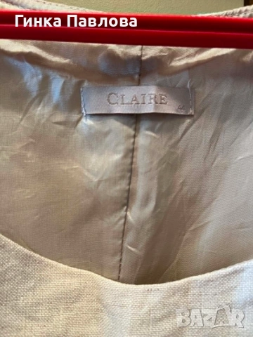 Clair-ленена рокля с подплата - № 44, снимка 4 - Рокли - 54942167