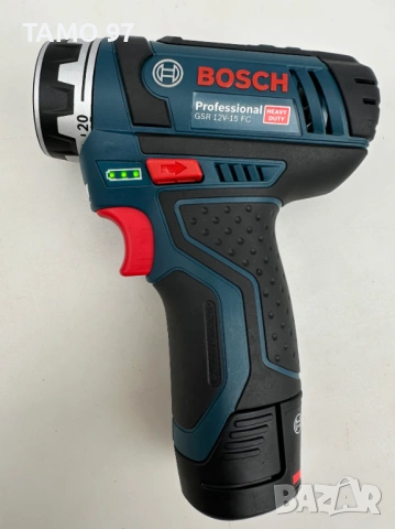 Bosch GSR 12-15 FC - Акумулаторен винтоверт 2x12V 2.0Ah неразличим от нов!, снимка 4 - Винтоверти - 54437508