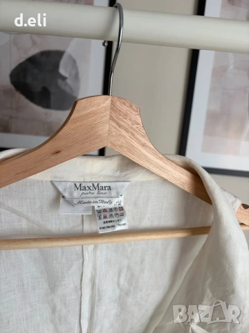 Max Mara Original Size M 100% Лен, снимка 5 - Ризи - 54547678