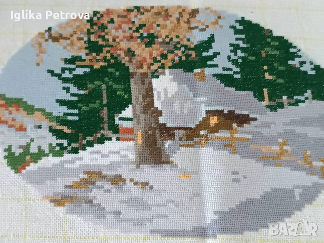 Гоблени Фенерчето,воденичката,есен и зима, снимка 16 - Гоблени - 55081035