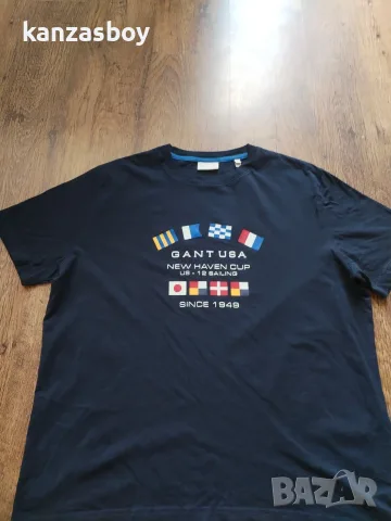 gant - страхотна мъжка тениска КАТО НОВА 2XL, снимка 5 - Тениски - 55381439