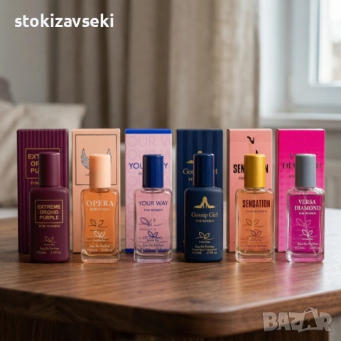 Комплект от 6 дамски парфюма по 22мл – Аромат за всеки ден и настроение