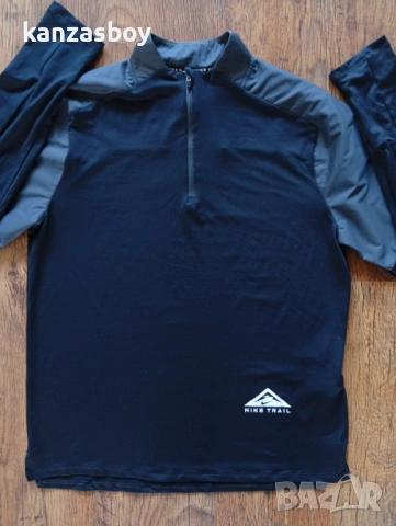 Nike M NK DF TRAIL ELMNT TOP HZ - мъжка блуза р-р М, снимка 5 - Блузи - 54380414