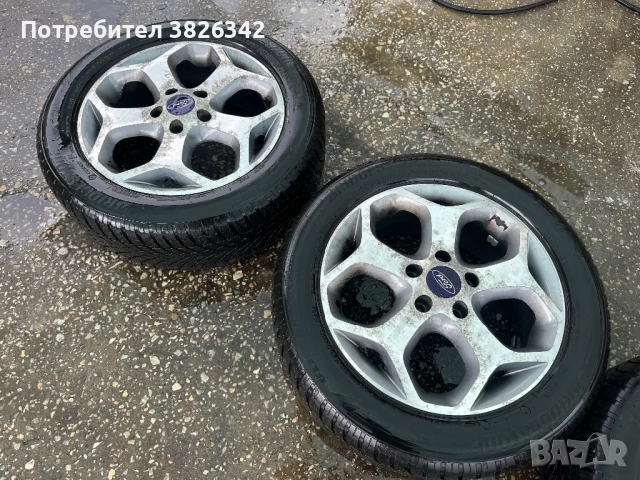 4 бр- Гуми с Джанти за Форд 5x108 205/55 r16 