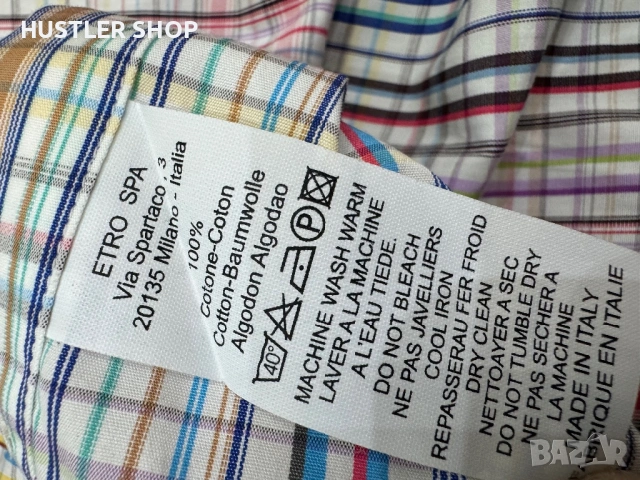 Мъжка риза ETRO. Размер М, снимка 6 - Ризи - 54102139