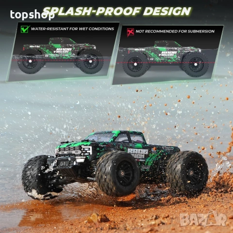Чисто нов HAIBOXING 18859E 4X4 – Бърз офроуд джип (36 km/h) с две батерии  , снимка 7 - Коли, камиони, мотори, писти - 54437891