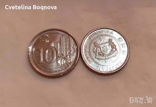 Сингапурски монети, снимка 4 - Нумизматика и бонистика - 54443829