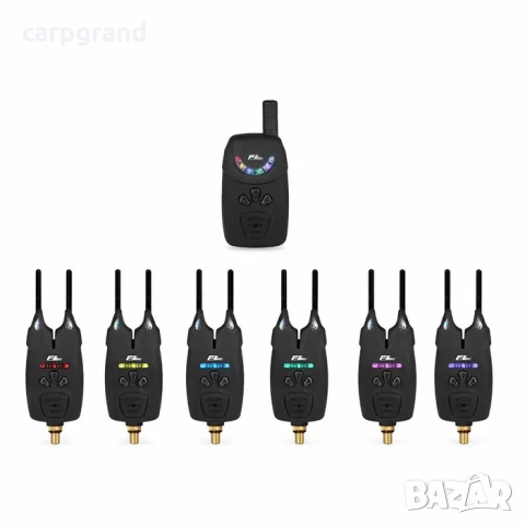 Сигнализатори за риболов комплект FL JY-7 6+1, снимка 6 - Такъми - 54194567