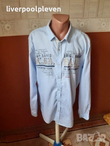 👉Camp David Original 2ХL ефектна, снимка 4 - Ризи - 54805665
