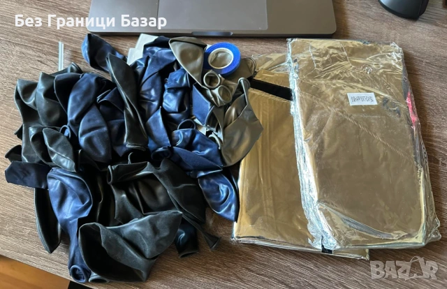 Нова Парти украса декорация балони за 40 юбилей черно синьо сребристо , снимка 2 - Други - 54508635