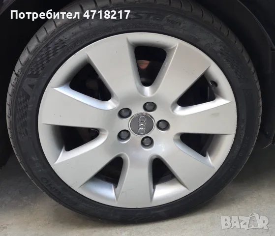 Оригинални джанти Audi A6 C6 4F 18 с летни гуми, снимка 2 - Гуми и джанти - 55587849