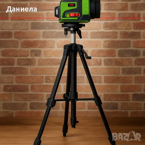 Лазерен нивелир с тринога + подарък малък нивелир, снимка 2 - Други инструменти - 53641727