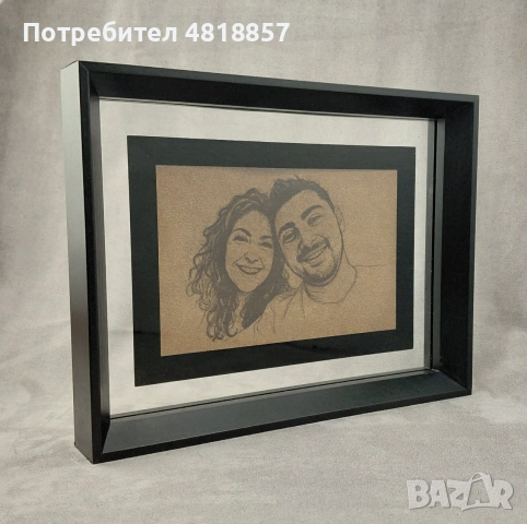 Подарък снимка от естествена кожа