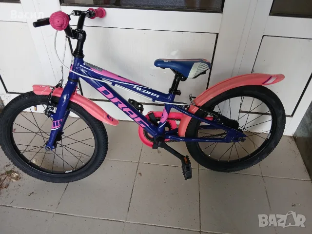 Детско колело Драг Алфа 18 цола, алуминиево, отлично, снимка 2 - Велосипеди - 55390398