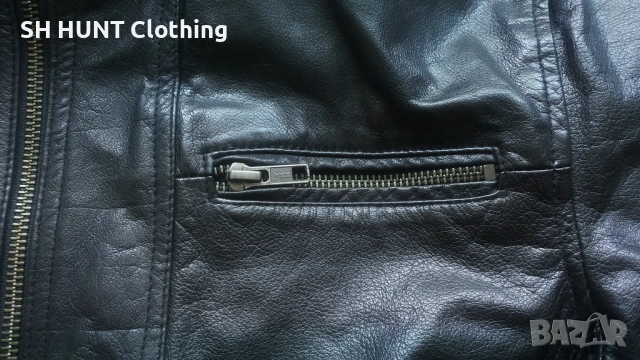 Jack & Jones OSONIC LEATHER Jacket Размер M мъжко яке естествена кожа 13-27, снимка 6 - Якета - 54803523