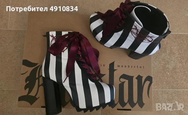Killstar LOST VEGAS BOOTS оригинални боти 38 номер, снимка 2 - Дамски боти - 55575879