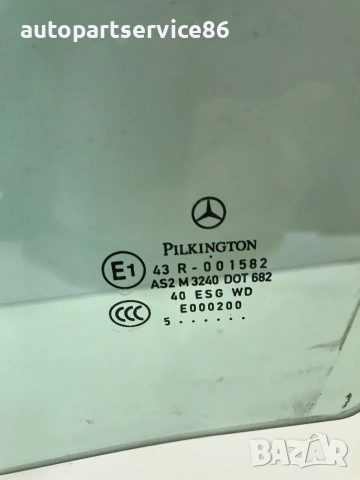 Стъкло за предна лява врата за Mercedes A-Class W169 (2007) 43R-001582, снимка 2 - Части - 55207706