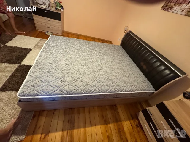 Продавам спалня с еднолицев матрак, снимка 6 - Спални и легла - 55605934