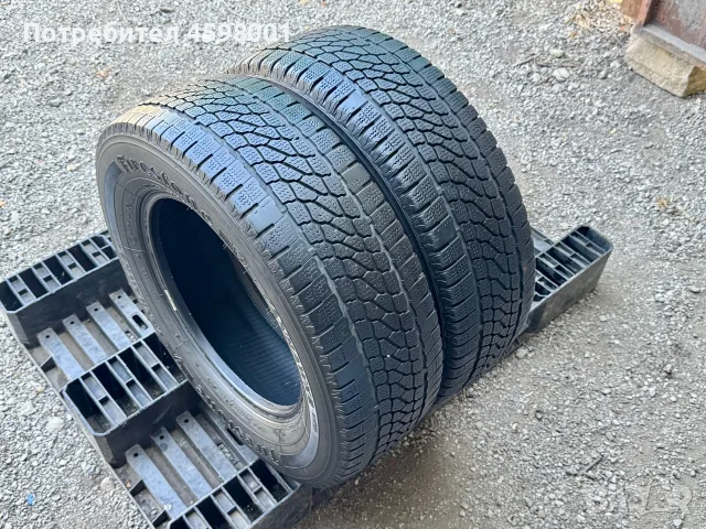 2бр.ЗИМНИ ГУМИ Firestone 235/65/16C DOT2124-Sprinter,Crafter,TGE,Ford Transit, снимка 3 - Гуми и джанти - 55666978