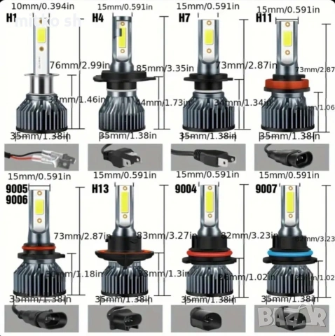 LED автомобилни крушки, снимка 2 - Аксесоари и консумативи - 55009416