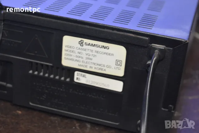 Видео SAMSUNG VQ 721 VHS Dual System - свети с дистанционно, снимка 5 - Плейъри, домашно кино, прожектори - 55349749