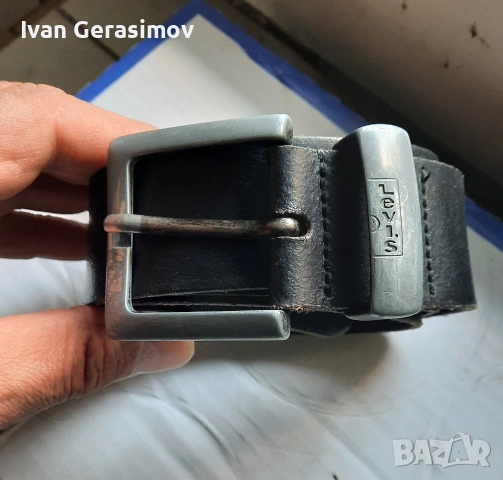 Колан на Levis от чиста кожа, снимка 4 - Колани - 54245176