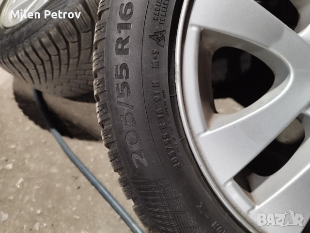 Джанти с зимни гуми  205/55/16, снимка 4 - Гуми и джанти - 54350302