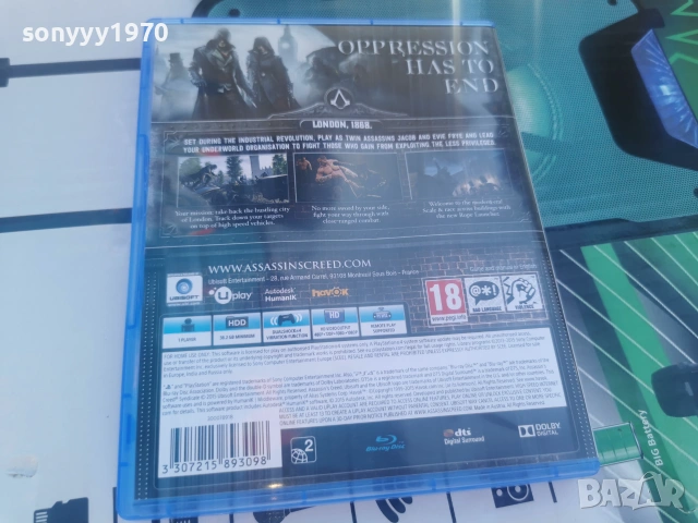 SONY PS4 ASSASSINS CREED SYNDICATE 0507260918, снимка 12 - Игри за PlayStation - 55159564
