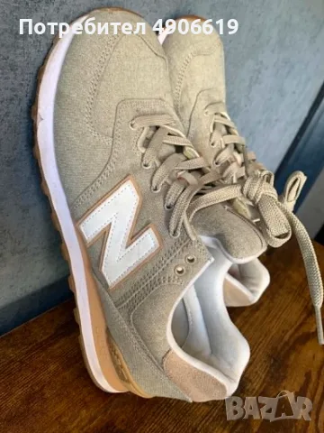 Оригинални New Balance 574 Бежови – №43 (27.5 см) / Като нови, снимка 2 - Маратонки - 55605047